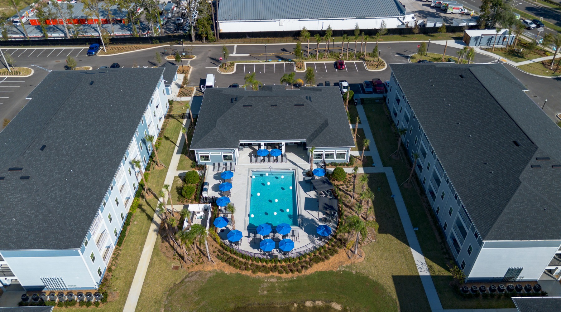 Drone Shot of Community 